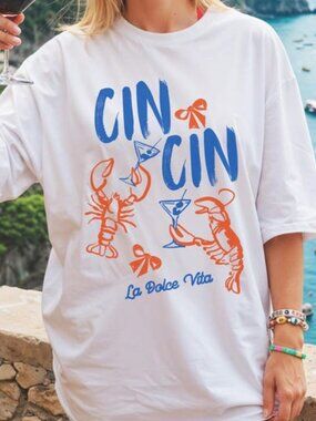 Lobster Shirt, Lobster La Dolce Vita Shirt, Fisherman Aesthetic Tee